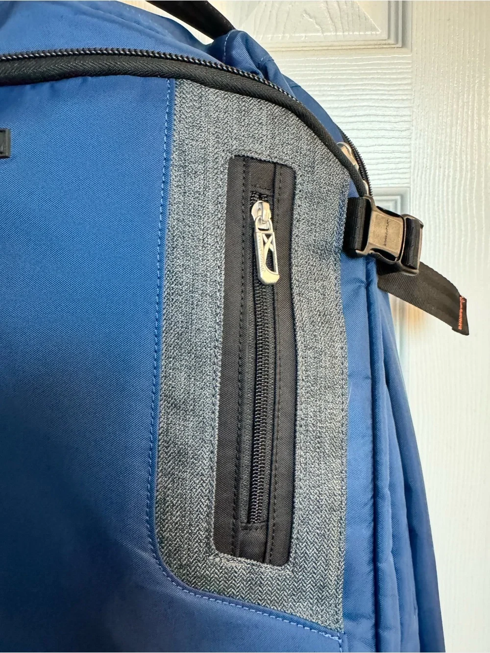 Briggs & Riley Blue Travel Backpack with Gray Accent
